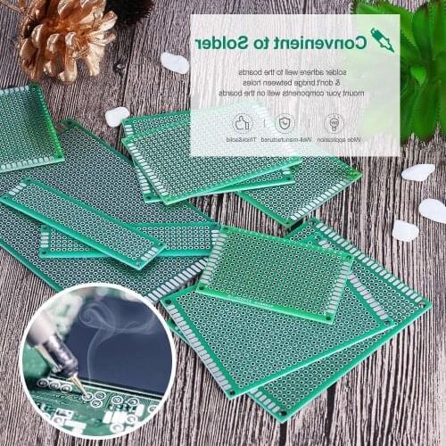 Universal Board PCB Kit Double-Side Prototype PCB Universal Printed Circuit Board for Electronic DIY Kit 11 PCS for Arduino