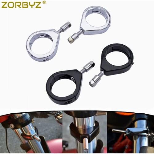 ZORBYZ 39mm/41mm/49mm Motorcycle Fork Clamps Turn Signal Mount Bracket For Harley Softail
