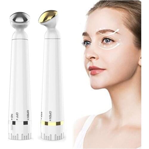 1PC Women 2 ColorsPortable Eye Massager Remove Eyes Bags Dark Circles Electric Eye Massage Device