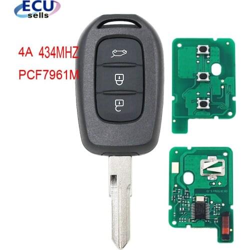 3 button New Remote key 434MHZ with 4A PCF7961M chip for Renault Sandero Dacia Logan