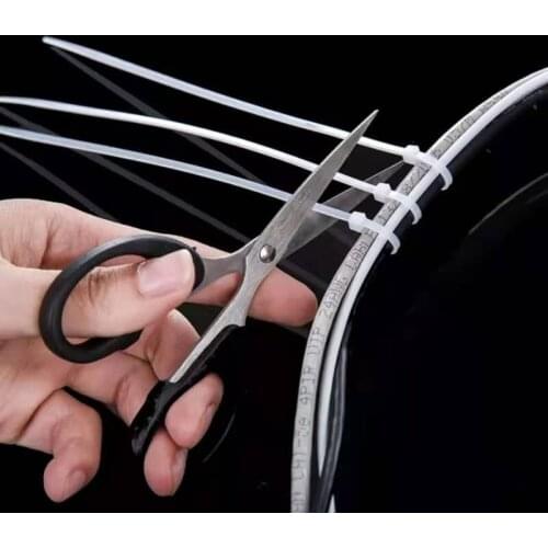 400pcs 4*200mm Black&White,High quality width2.5mm,Self-locking plastic nylon cable ties