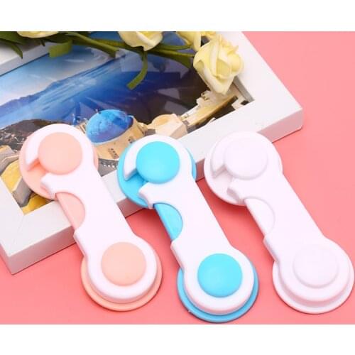5Pcs/lot Baby Kids Safety Lock Protector Kitchen Cabinet Door Drawer Cupboard Catch Wholesale