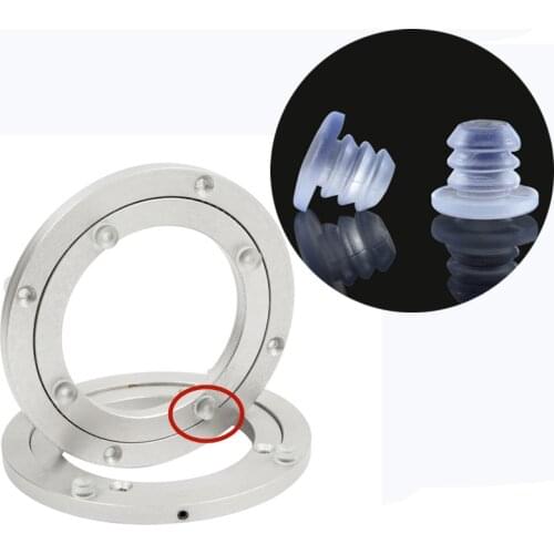 50-100PC Transparent Bumpers pad Embed Turntable foot Screws Hole Plugs glass Table protection Friction furniture Accessories