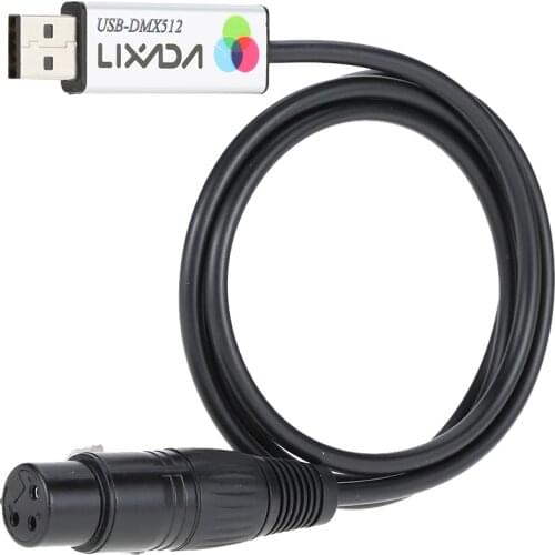 Stage Lighting Effect accessories USB to DMX Interface Adapter LED DMX512 Computer PC Stage Lighting Controller Dimmer