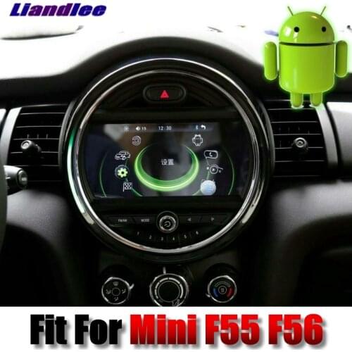 For Mini One Cooper Hatch One F55 F56 2014~2018 Android 9 INCH Car Multimedia iDrive Button Car Radio NAVI GPS 4G SIM Navigation