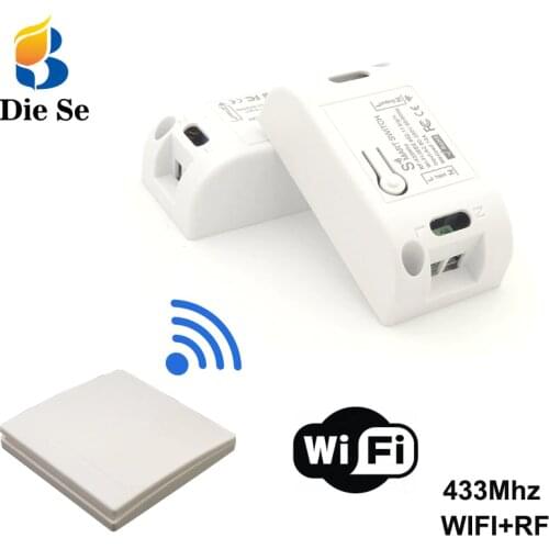 Wifi Wireless Smart Switch 433Mhz RF Receiver Smart Home Automation Modules 86 Wall Panel Remote Control for Light LED