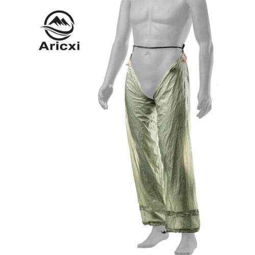 Aricxi Double Silicone Coated Rainproof Folding Pants Trousers Men Women Waterproof Windproof ultra light Rain Pants
