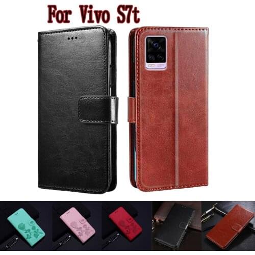 Case For Vivo S7t V2048A Cover Funda Phone Protective Shell Hoesje Case For Vivo S7 t Flip Wallet Leather Book Etui Capa Coque