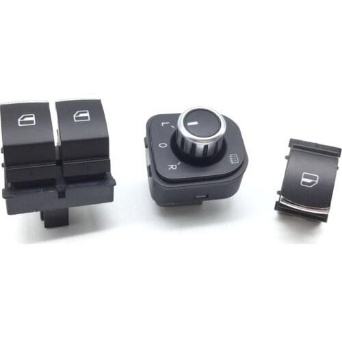 Chrome Window mirror switch for VW passat B6 Eos Golf 5 6 GTI mk5 mk6 5K3 959 857A,5ND959565B,5ND 959 855