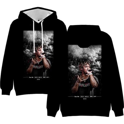 2020 New Arrival Juice WRLD 3D Hoodies Men/Women Autumn Fashion Handsome Sweatshirt 3D Print RIP Juice WRLD Hip Hop Mens Hoodie