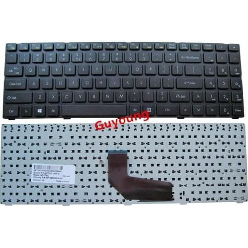 Laptop US English Keyboard for DNS TWC K580S i5 i7 D0 D1 D2 D3 K580N K580C K620C AETWC700010 MP-09R63SU-920 Black with frame