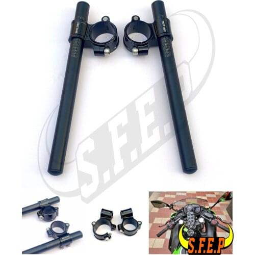 Motorcycle CNC Clip-ons and handlebar tubes For Kawasaki Ninja 650R 2017 2018 2019 2020