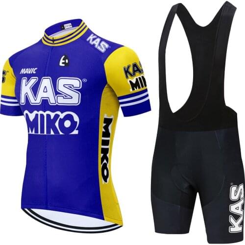 KAS Cycling Team Clothing Bike Jersey Blue 20D Bike Shorts Ropa Ciclismo Quick Dry Mens Summer BICYCLING Maillot Culotte Set