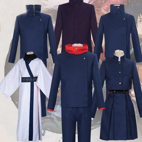 Jujutsu Kaisen Cosplay Costume School Uniform Gojo Satoru Kugisaki Nobara Fushiguro Megumi Toge Inumaki Ryomen Sukuna Dress