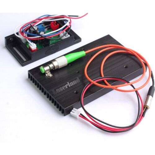 658nm 20mw pigtail 62.5/125um FC/APC Red Fiber Laser Module 12VDC UPS 1m Jumper