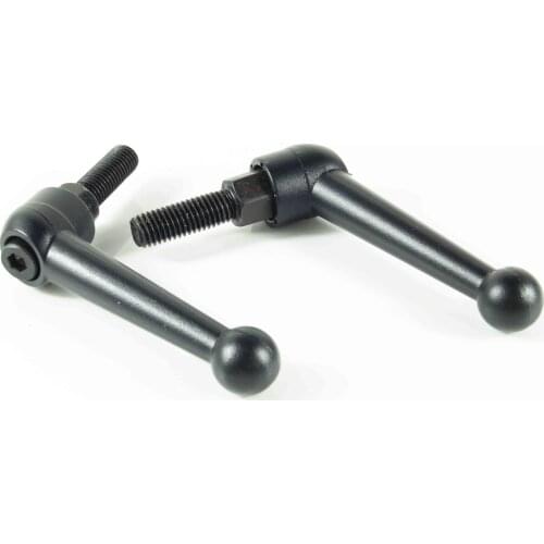 M10 Black zinc alloy solid adjustable handle clamping tension lever arm