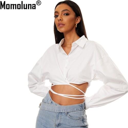 Блузки с воротником Momoluna China At AliExpress