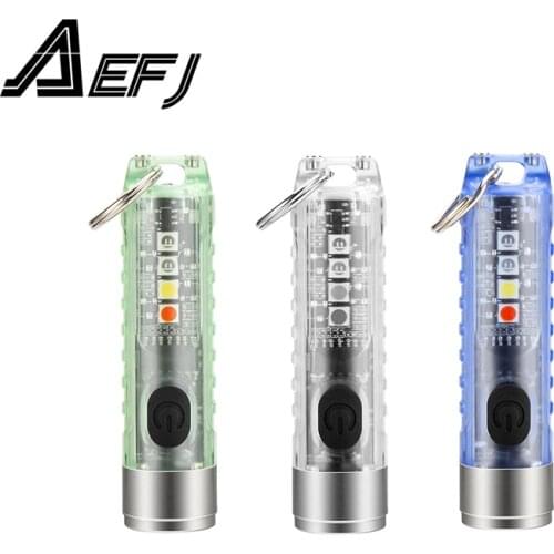 MIMI Powerful Flashlight S11 EDC Flash Light with Strong Magnetic Work Light IP66 Waterproof camping light with UV Torch