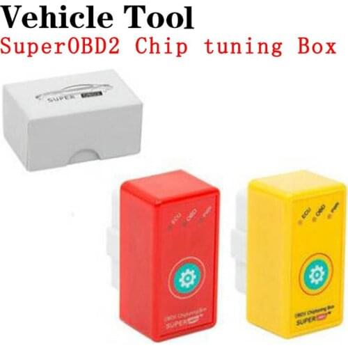 New SuperOBD2 Chip Tuning Box OBDII Interface Plug and Drive OBD for Diesel Save More Torque Power Than NitroOBD2 EcoOBD2