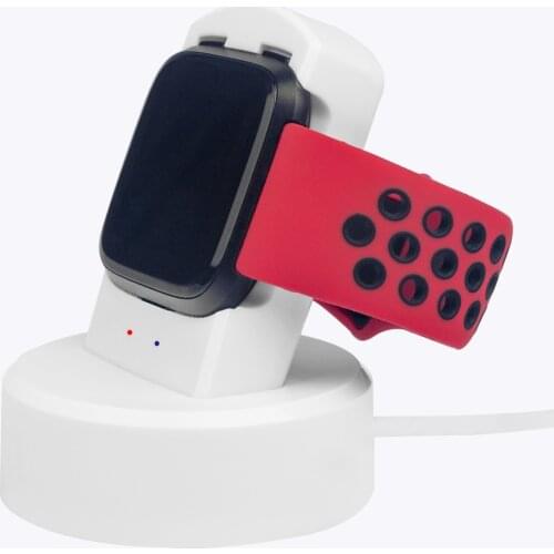 Smart watch charging stand for fitbit versa smart watch with LED charging indicator