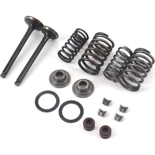 Intake and exhaust valve stem shaft for valve assembly of 70cc Chinese scooter moped