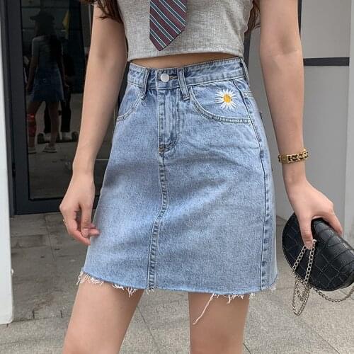 TOPPICK Denim Skirts For Women