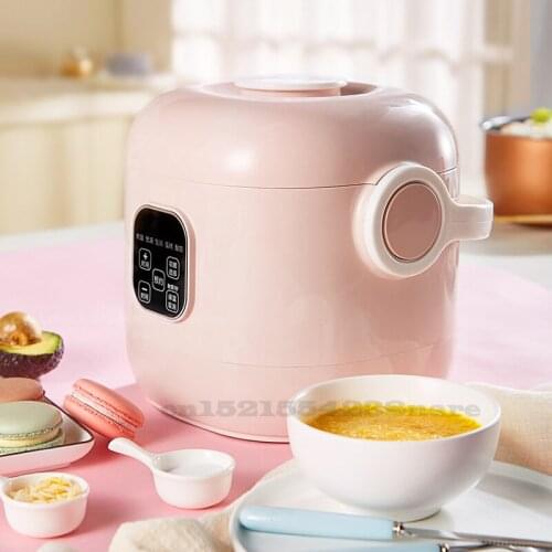 220V/400w 2L Smart Mini Rice Cooker Creative Earphone Handle Non-stick Home-use Rice Cooker Appointment Timing 1-3 People Use