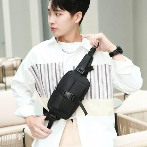 Waterproof Waist Bags Men Sports Hip Phone Pouch Nylon Solid Color Outdoor Crossbody Bag Chest Pouch Unisex Belt Fanny Pack