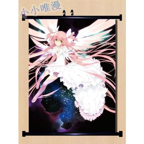 Japanese Decorative Picture Anime Puella Magi Madoka Magica sexy girl Akemi Homura & Kaname Madoka Home Decor Wall Scroll Poster