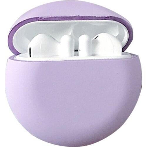 Hard PC Shell Earphone Case Solid Color Protective Cover for Hua-wei Freebuds 3 LX9B