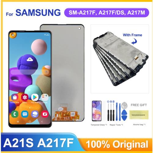 6.5" Original LCD For Samsung Galaxy A21s A217 LCD Display Touch Screen Digitizer Replacement For Samsung A217 A217F A217F/DS