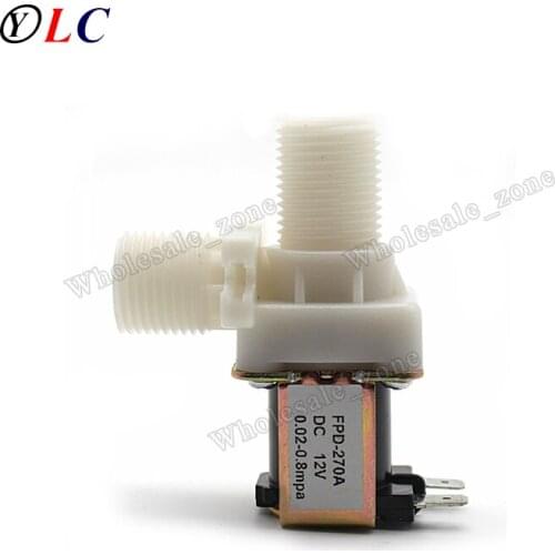1/2" 20mm Normally Closed Water Electric Solenoid Valve DC 12V Inlet Flow Switch 0.02-0.8Mpa