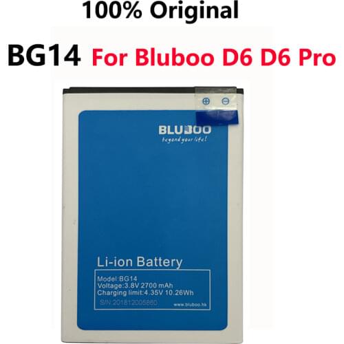 100% Orginal BG14 3.8V Battery 2700mAh For Bluboo D6 / D6 Pro High Quality Phone Replacement Batteries Bateria