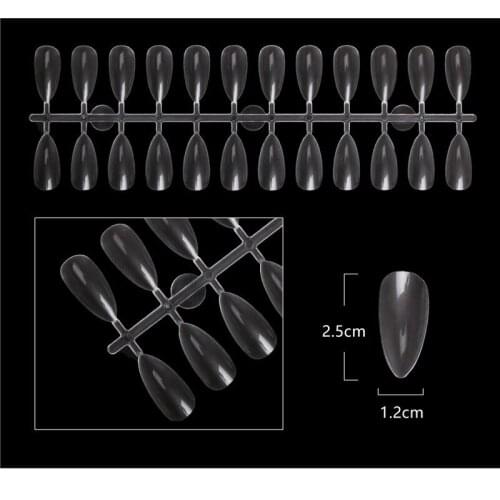 120 Packs Water-drop Shape Plastic Nail Art Tips Display Display 4 Colors Tip Display Stick False Nail Tip Nail Display Tip TD75