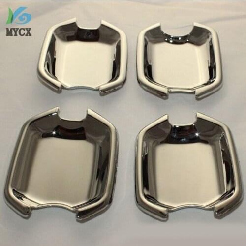 4PCS ABS Chrome plated Door Handle Bowl Covers Trim FOR Mitsubishi Pajero V73 2001 Accessories Car Modification