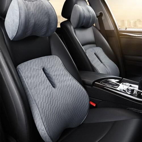 Car Neck Headrest Pillow Car Accessories Cushion Auto Seat Head Support Neck Protector Automobiles Seat Neck Rest Memory Cotton