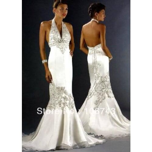 Free shipping 2020 new style Sexy bride Custom size beading mermaid appliques bridal gown mother of the bride dresses