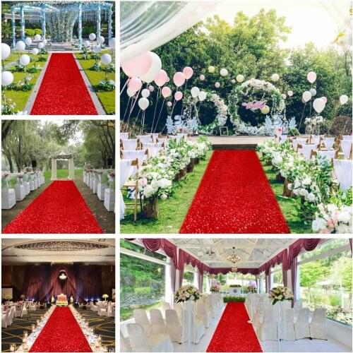 Sequin Wedding Carpet Runner 4x30FT Glitter Aisle Runners Red Carpet For The Ceremony-M