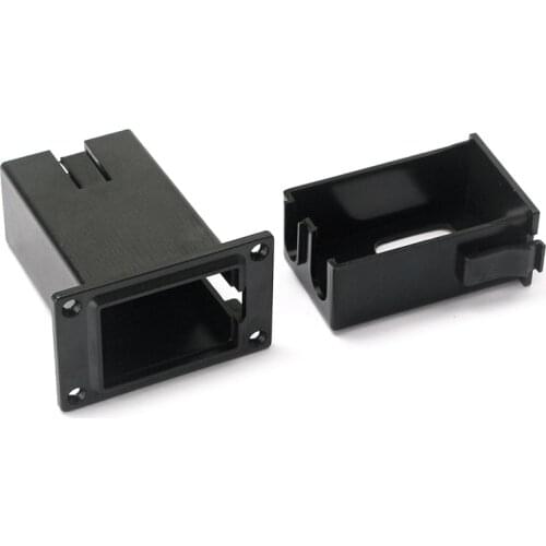 New 1pc 9V Battery Black Holder Case Box Compartment Cover Guitar Bass Pickup