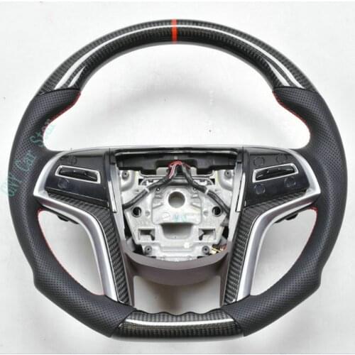 Customized 100% Carbon Fiber Car Steering Wheel For Cadillac ATS No Paddle Shift