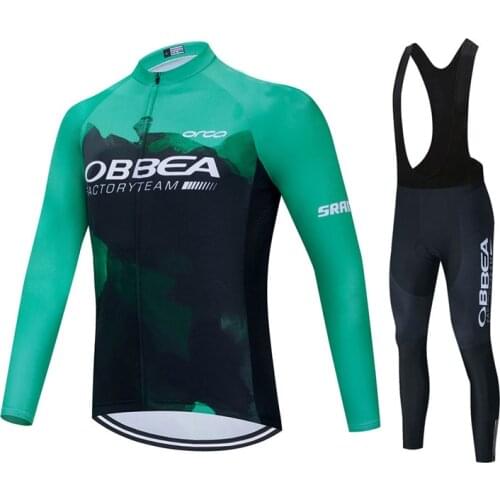Spain New Go Pro 2021 Team Breathable Cycling Clothes Set Long Sleeve Summer Jersey Men Suit Outdoor Sportful Bike MTB Clothing
