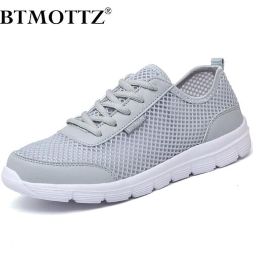 Summer Shoes Men Zapatillas Mens Trainers Fashion Sneakers Men Casual Shoes Mesh Lightweight Breathable Unisex Gym Shoes BTMOTTZ