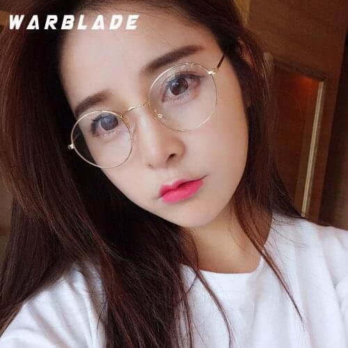 Round Clear Glasses Spectacles Retro Optical Eye Glasses Frames For Women Transparent Eyeglasses Eyewear Frame Fake Glasses 2018