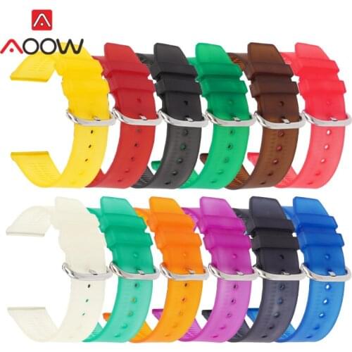 22mm Matte Silicone Sport Strap Waterproof TPU Replacement Bracelet Band for Samsung Galaxy 42mm 46mm Active2 Huawei Watch GT 2