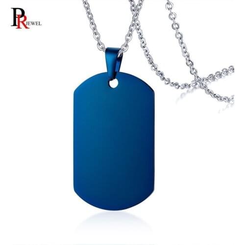 Mens Womens Stainless Steel Necklace Dog Tag Pendant with 20-24 inch O Chain