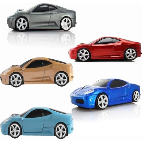 2.4G USB Wireless Mouse 3D Mini Office Gaming Mouse Sports Car Shaped PC Gamer Mice 1600DPI Ergonomic Optical Mause For Laptop