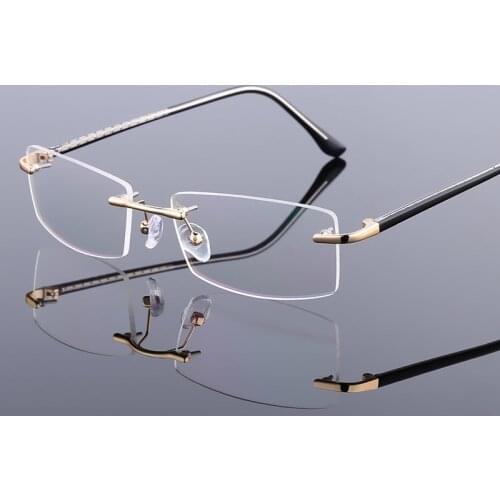 Rimless Alloy Eyeglasses Frames Women Men Flexible Optical Eyeglasses Frame Prescription Spectacles Frameless Eye Glasses