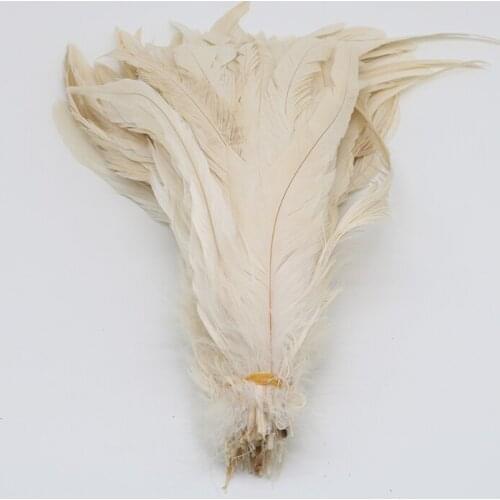 Wholesale cheap natural White Chicken rooster tail feather 40-45CM DIY home wedding handicraft decoration pheasant feather