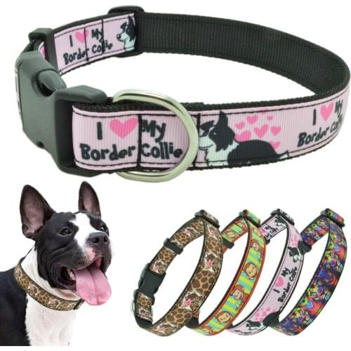 Dog Collar Christmas Red and green Personalized Pet Collar Adjustable Collar for Medium Large Dogs Pitbull Collar Large
