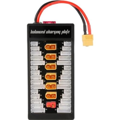 2-6S LiPo Battery Parallel Charging Adapter Board XT60 Plug Balance Plate for Imax B6 B6AC Balance Charge Part